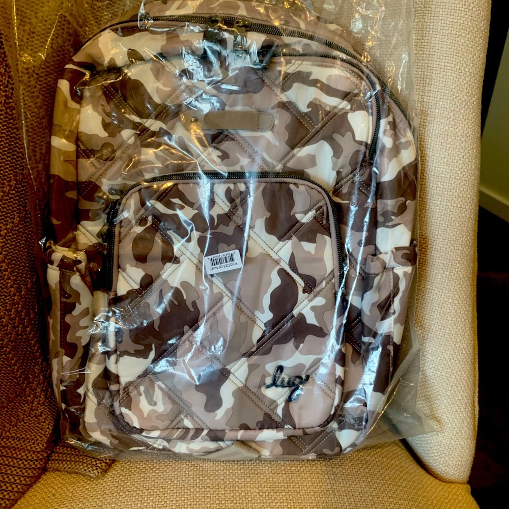 Lug Roadster backpack in Camo Taupe NWT